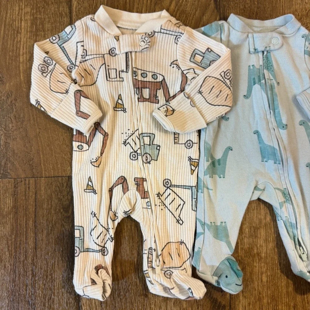 Carter's Preemie Baby Boy Basic Clothing Bundle Lot Sleeper Pants Bodysuits Sets